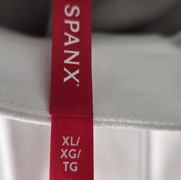 Spanx Classic White Slvr Lining Shorts 4" Shorts XL Waist 17" - Picture 6 of 6